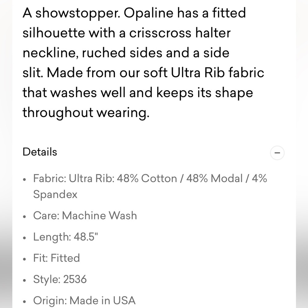 MICHAEL STARS NWT OPALINE ULTRA RIB DRESS - Picture 5 of 5